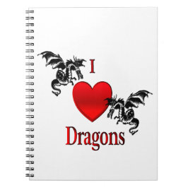 I Heart Dragons Anteckningsbok