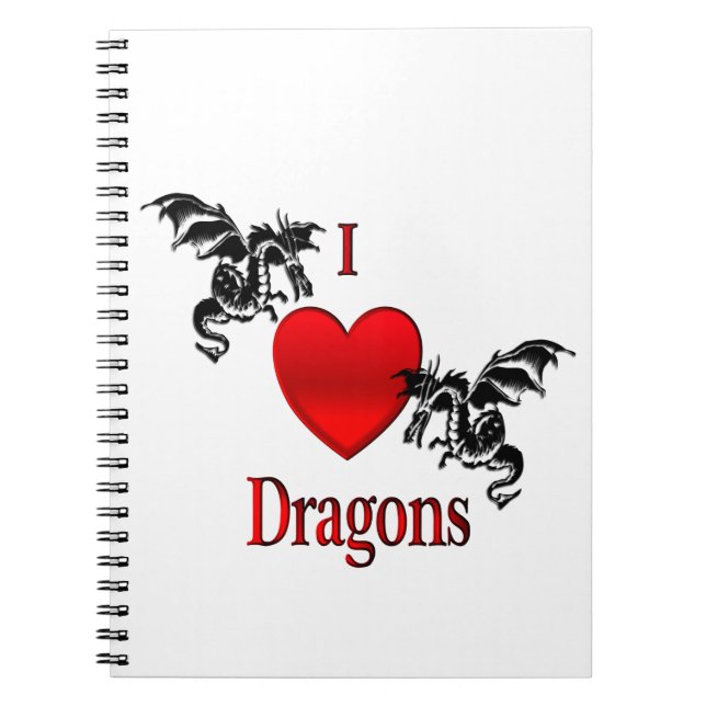 I Heart Dragons Anteckningsbok (Framsidan)