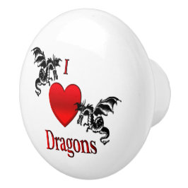 I Heart Dragons Knopp