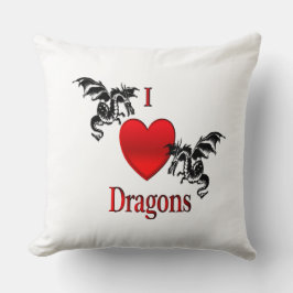 I Heart Dragons Kudde