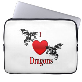 I Heart Dragons Laptop Fodral