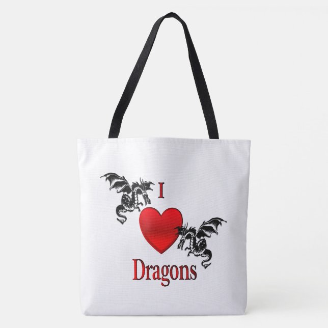 I Heart Dragons Tygkasse (Framsida)