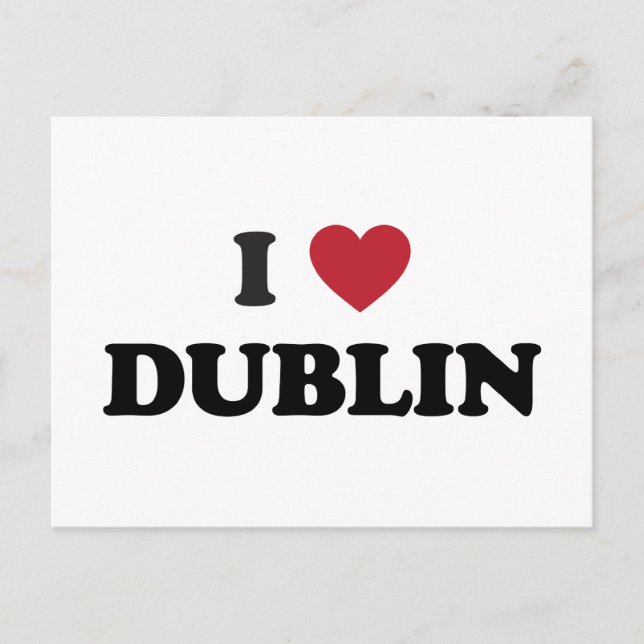 I Heart Dublin Ireland Vykort (Framsida)