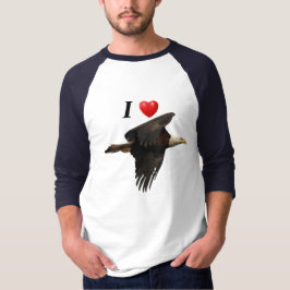 I Heart Eagles som flyger Örn Shirt T-shirt