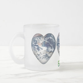 I Heart Earth (I ♥ Earth) Frostad Glasmugg