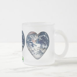 I Heart Earth (I ♥ Earth) Frostad Glasmugg