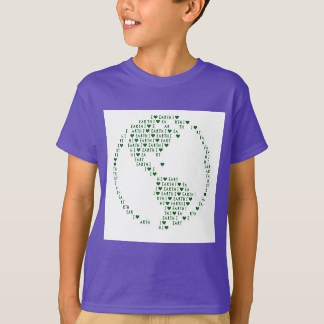 I Heart Earth Tee Shirt (Framsida)