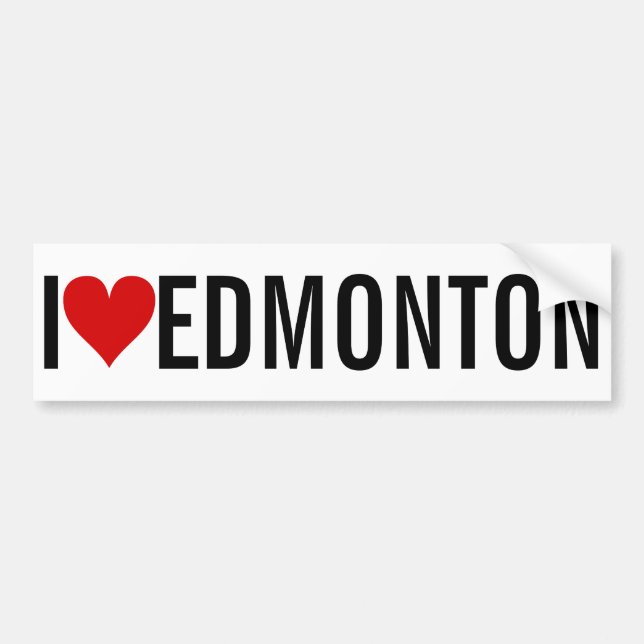 I [Heart] Edmonton Bildekal (Framsidan)
