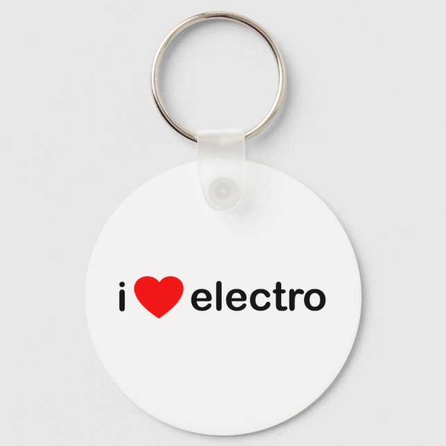 I Heart Electro Nyckelring (Framsida)