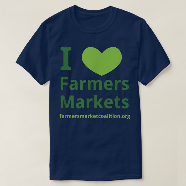 I heart Farmers Markets  T Shirt (Design framsida)