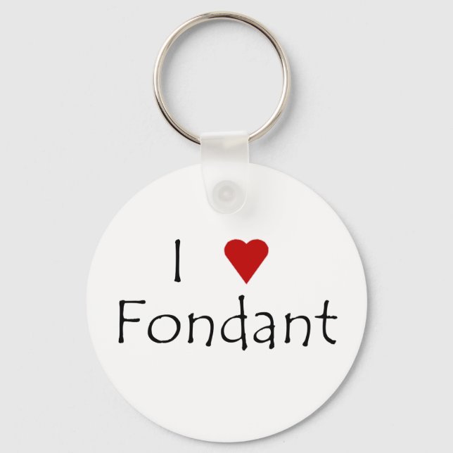 I Heart Fondant Keychain Nyckelring (Framsida)