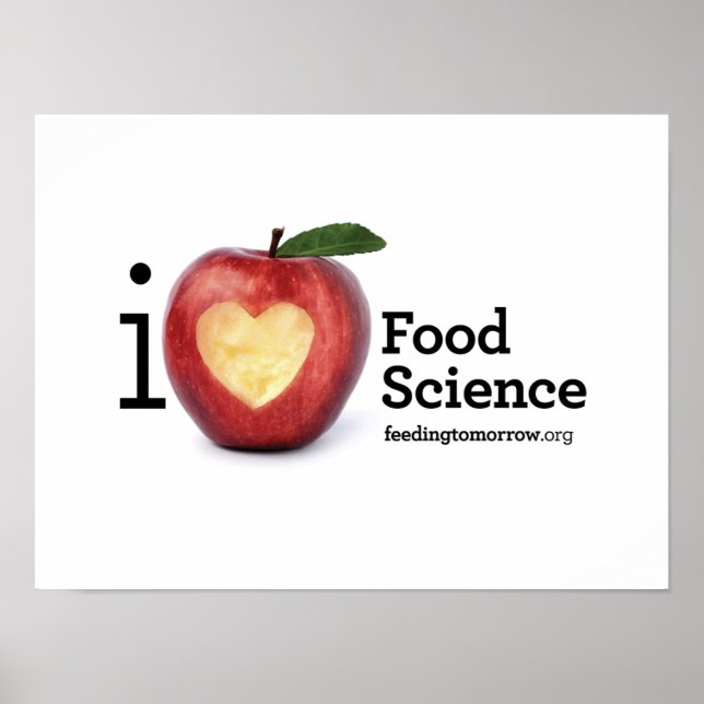 "I Heart Food Science" Poster (Framsidan)
