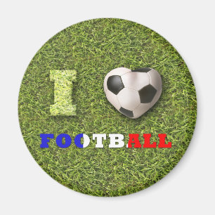 I Heart Football Frankrike - Magnet