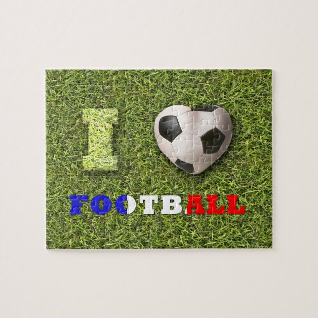 I Heart Football Frankrike Pussel (Horisontell)
