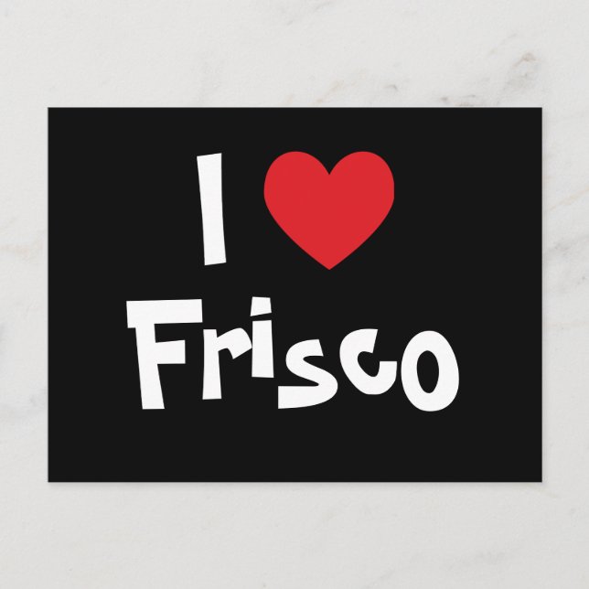 I Heart Frisco Vykort (Framsida)
