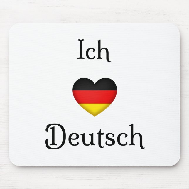 "I Heart German Favorite Language School Subjekt" Musmatta (Framsidan)