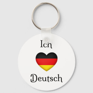 "I Heart German Favorite Language School Subjekt" Nyckelring