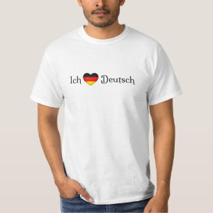 "I Heart German Favorite Language School Subjekt" T Shirt