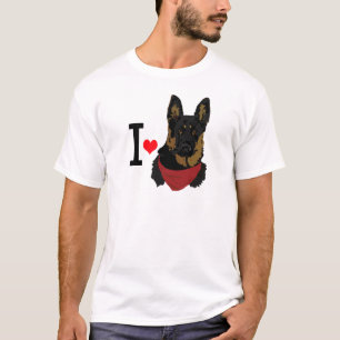 I Heart German Shepherd I kärlek Shepards Tröja
