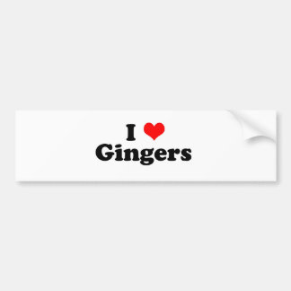 I Heart Gingers Bildekal