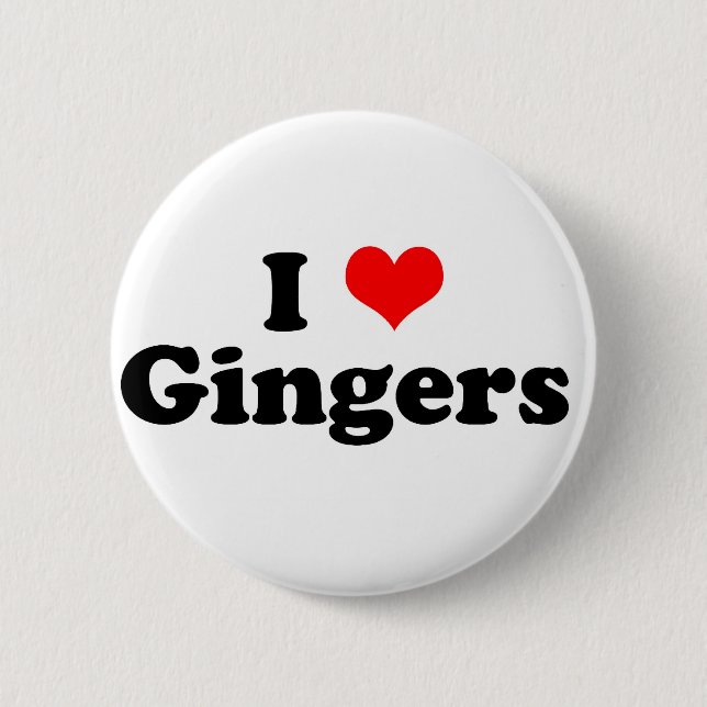 I Heart Gingers Knapp (Framsida)