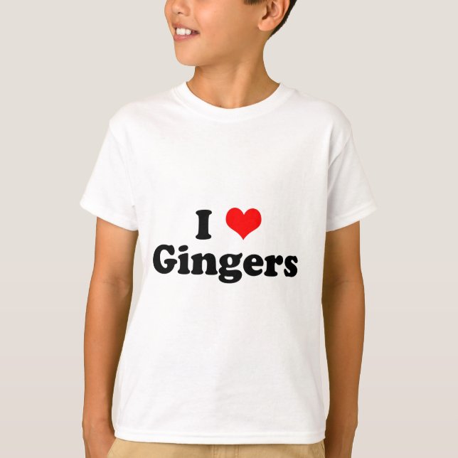 I Heart Gingers T-shirt (Framsida)
