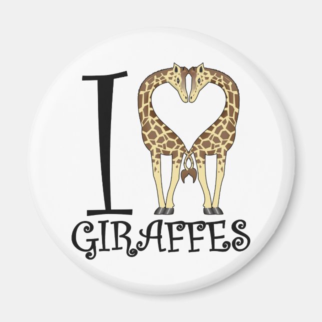 I Heart Giraffes Magnet (Framsidan)