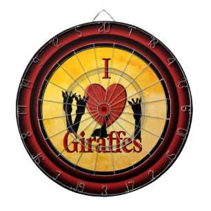 I Heart Giraffes Regulation Dart Board Darttavla