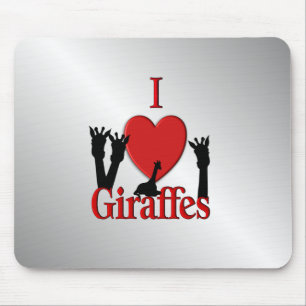 I Heart Giraffes Silver Musmatta