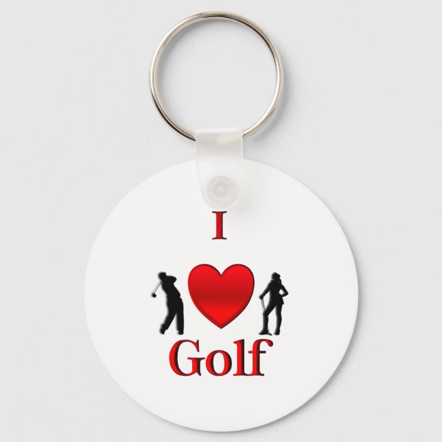 I Heart Golf Nyckelring (Framsida)