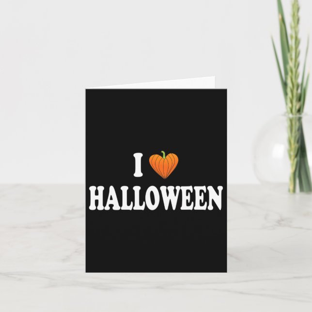 I Heart Halloween Costume Kort (Framsida)