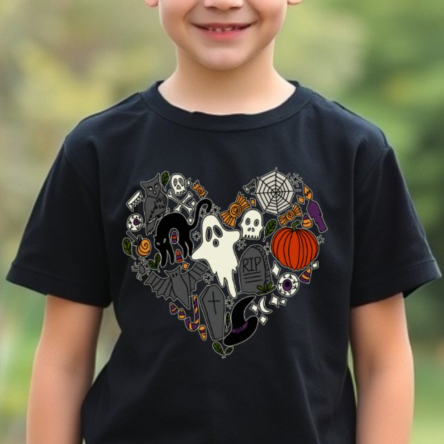 I Heart Halloween Holiday Graphic Casual Costume T Shirt (Skapare uppladdad)