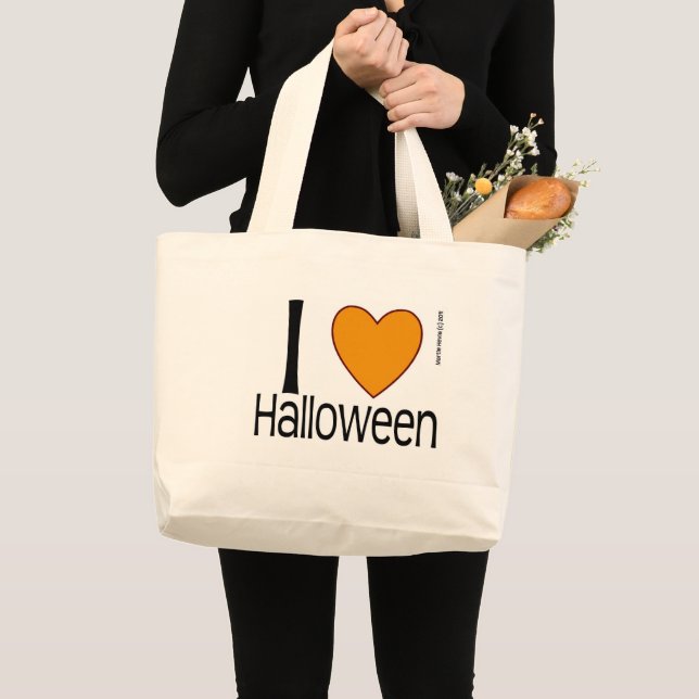 I Heart Halloween Jumbo Tygkasse (Framsida (produkt))