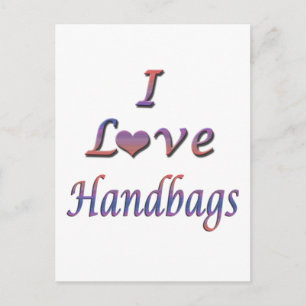 I Heart-handväskor (Kärlek) Vykort
