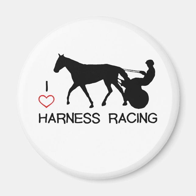 I Heart Harness Tävla Magnet (Framsidan)