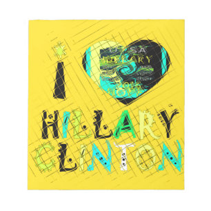 I Heart Hillary Clinton: Graffiti Expression Art Anteckningsblock