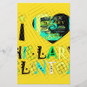 I Heart Hillary Clinton: Graffiti Expression Art Brevpapper