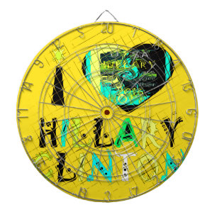 I Heart Hillary Clinton: Graffiti Expression Art Darttavla
