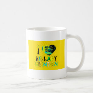 I Heart Hillary Clinton: Graffiti Expression Art Kaffemugg