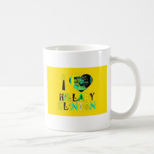 I Heart Hillary Clinton: Graffiti Expression Art Kaffemugg (Höger)