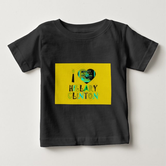 I Heart Hillary Clinton: Graffiti Expression Art T Shirt (Framsida)