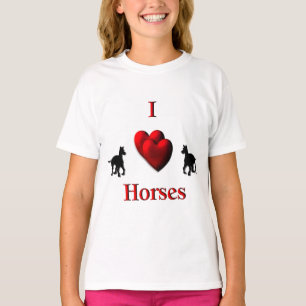 I Heart Horses T Shirt