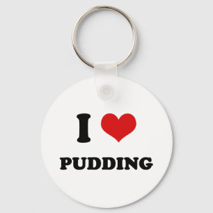 I Heart I Kärlek Pudding Nyckelring