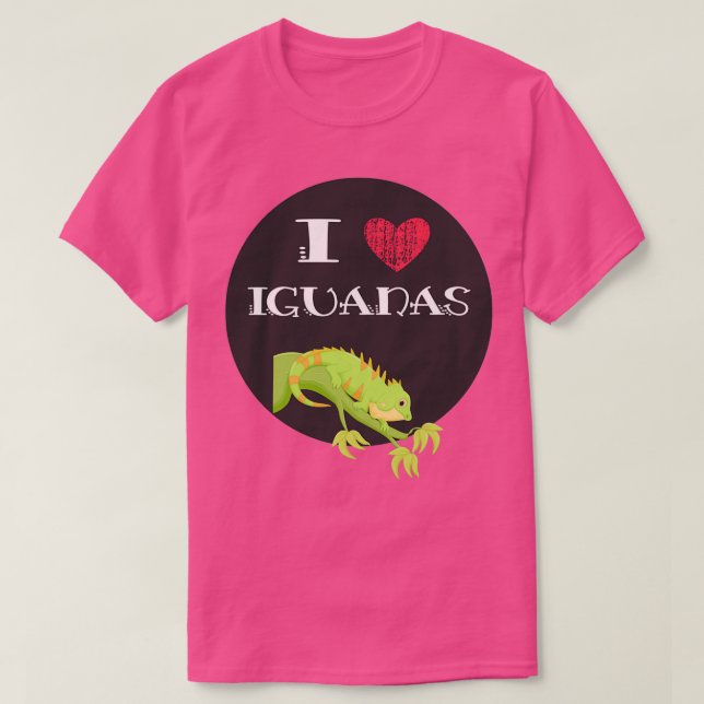 I Heart Iguana Älskare Gift 5 T Shirt (Design framsida)