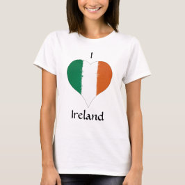 I Heart Ireland Irish Flagga T Shirt