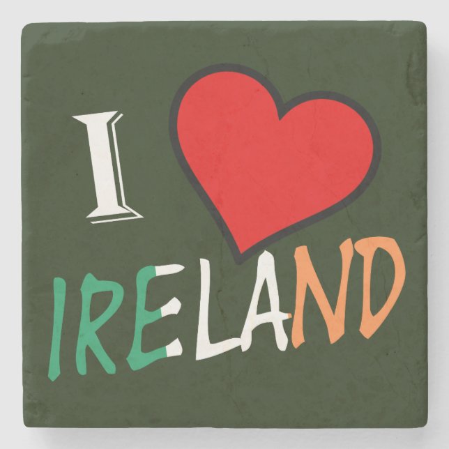 I Heart Ireland overlay Coercent Stenunderlägg (Framsidan)