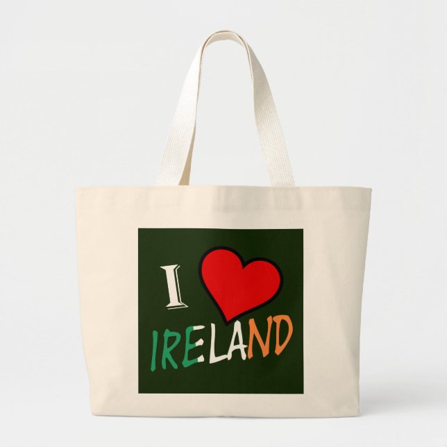 I Heart Ireland overlay jtcent Jumbo Tygkasse (Framsidan)
