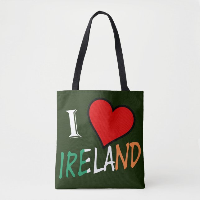 I Heart Ireland overlay stcent Tygkasse (Framsida)