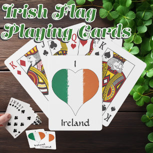 I Heart Ireland Tricolor Flagga Casinokort