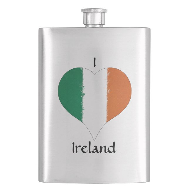 I Heart Ireland Tricolor Flagga Fickplunta (Framsidan)